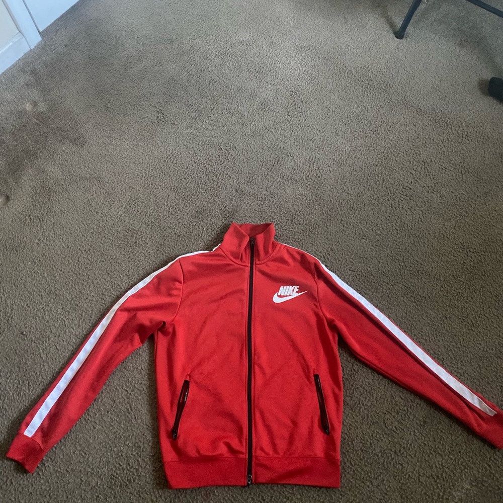Nike Red Windbreaker Jacket
